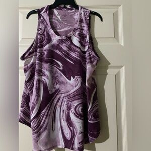 Purple Swirl Women's Tank Top by Xersion.
Size Large. Quick-Dri